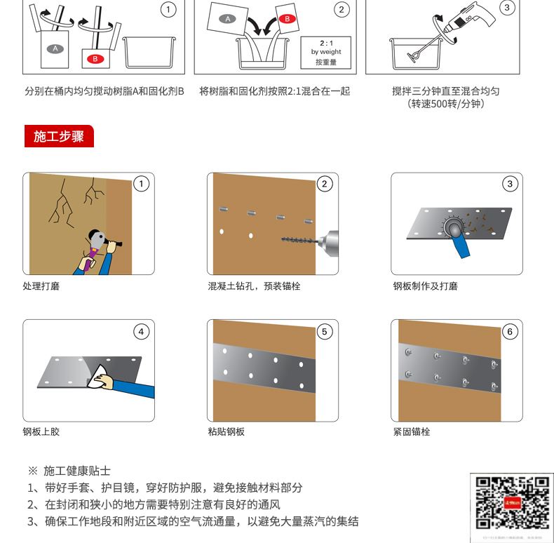 包钢沁水粘钢加固施工过程